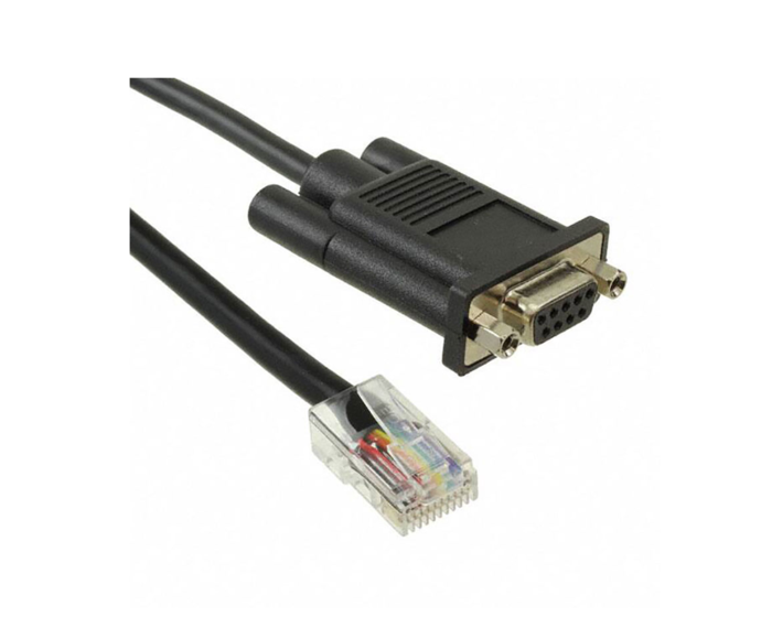 RJ-45 auf DB-9 Buchse Crossover kompatibel mit Bay Accelar, Nortel und andere DB-9-DTE-Geräten // Part No: 76000645